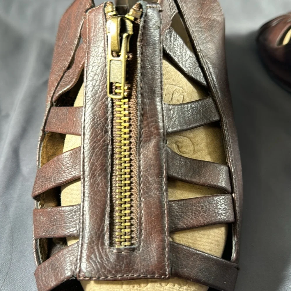 Dress barn Miranda strappy sandal with zip detail1, 2.5” heel - Picture 4 of 5